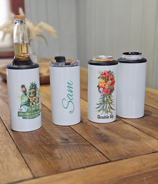 4 in 1 Can Cooler for the Upside-Down Pineapple Lifestyle / Tumbler