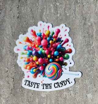 Taste The Candy Sticker
