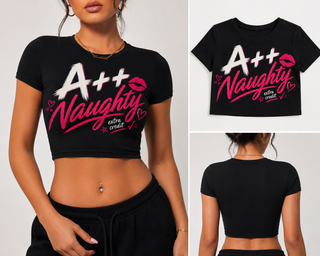 A++ Naughty Extra Credit Version 1 Crop Top