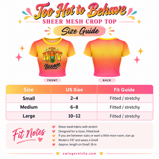 Too Hot To Behave Gradient Sheer Crop Top