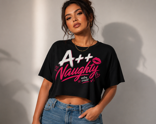 A++ Naughty Extra Credit Version 1 Crop Top