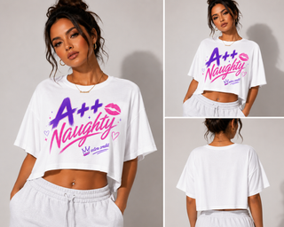 ++ Naughty Extra Credit Version 2-1 Crop Top