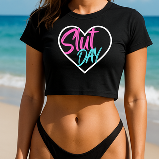 Slut Day Crop Top Shirt