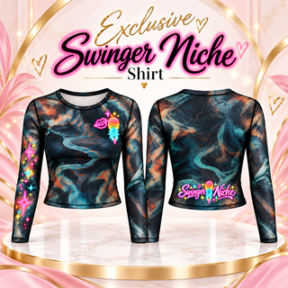 Exclusive Swinger Niche Sheer Mesh Crop Top