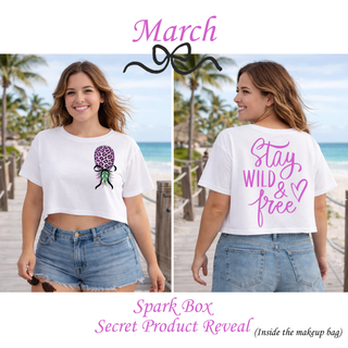 Stay Wild and Free Crop Top - Front and Back - Free Personalization
