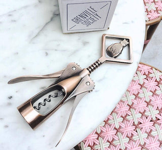 Rose Pineapple Corkscrew
