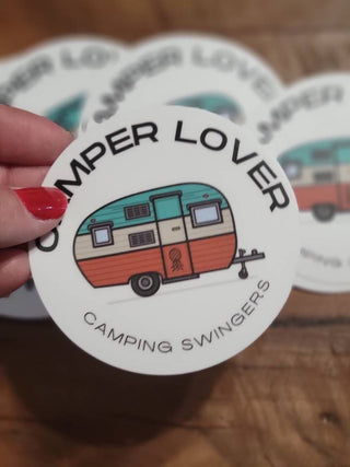 Unique Camper Decoration with Pineapple Design - Camping Enthusiast Sticker
