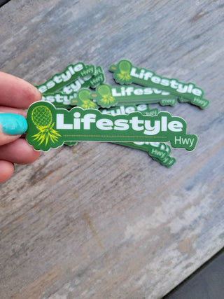Lifestyle Hwy Upside Down Pineapple Sticker, Lifestyle Hwy, Swinger Sticker, Tumbler Sticker, Journal Sticker