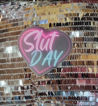 Slut Day Sticker, Bachelorette Party Gift, A Hot Wife Sticker, Party Sticker, Sexy Gift, Lifestyle Sticker, Alternative Life