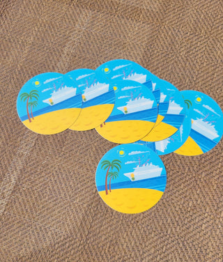 Swinger Cruise Sticker for Tumbler, Cups, Computers, Cruise Sticker, Luggage Sticker, Upsidedown Pineapple Cruise, Swinger Pineapple