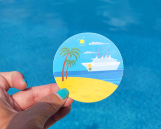 Swinger Cruise Sticker for Tumbler, Cups, Computers, Cruise Sticker, Luggage Sticker, Upsidedown Pineapple Cruise, Swinger Pineapple