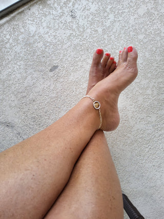 Pineapple anklet, Upside Down pineapple anklet, Lifestyle anklet, Pineapple bracelet, Charm anklet, Includes Jewelry Bag