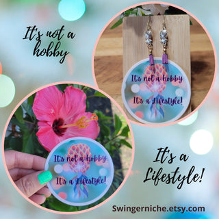 Upside down pineapple sticker, It's not a hobby, It's a Lifestyle, Glossy sticker, Lifestyle Tumbler Sticker, Swinger sticker