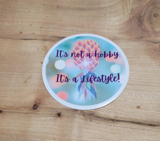 Upside down pineapple sticker, It's not a hobby, It's a Lifestyle, Glossy sticker, Lifestyle Tumbler Sticker, Swinger sticker