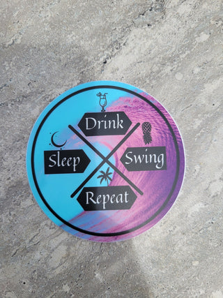 Upside down pineapple lifestyle sticker, Alternative lifestyle sticker, Life of a swinger, Ocean sticker