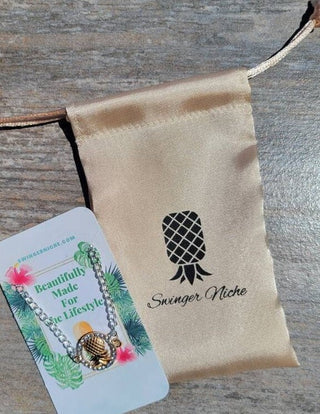 Pineapple anklet, Upside Down pineapple anklet, Lifestyle anklet, Pineapple bracelet, Charm anklet, Includes Jewelry Bag