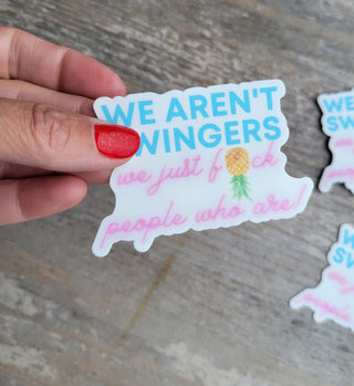 Lifestyle Sticker, Upside Down Pineapple Sticker, Sexy Host or Hostess Gift, Group Party Gift, Alternative Lifestyle Sticker