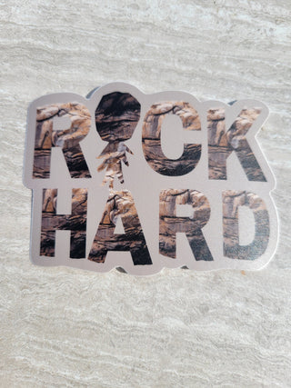 Rock Hard Upside-Down Pineapple Matte Sticker / Swinger Lifestyle Sticker / Gift for Him / Alternative Lifestyle / Swinger Code
