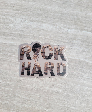 Rock Hard Upside-Down Pineapple Matte Sticker / Swinger Lifestyle Sticker / Gift for Him / Alternative Lifestyle / Swinger Code