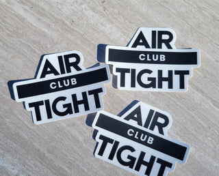 Air Tight Club Sticker for Luggage, Decor, BDSM Club Decor, Alternative Lifestyle, Foursome Adult Play Decal, Thick and Durable