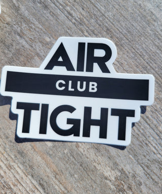 Air Tight Club Sticker for Luggage, Decor, BDSM Club Decor, Alternative Lifestyle, Foursome Adult Play Decal, Thick and Durable
