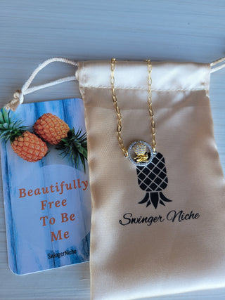 Pineapple Bracelet, Upside Down pineapple Bracelet, Lifestyle bracelet, Pineapple bracelet, Charm bracelet/ Gold and Silver