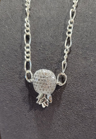 Pineapple Necklace / Upside-Down Pineapple Swinger Necklace / Alternative lifestyle Necklace / Mutliple Length Options / Silver Colored