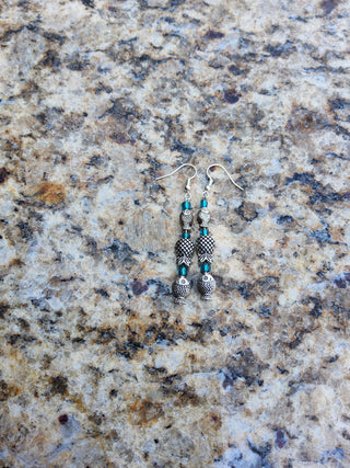 Fish Upside Down Pineapple Spinner Earrings / Swinger Lifestyle Earrings / Tropical Fish Earrings