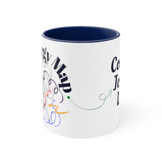 An Orgy Map Mug / Group Party Mug / Funny Accent Coffee Mug, 11oz / Upside Down Pineapple Mug / 4 Color Options