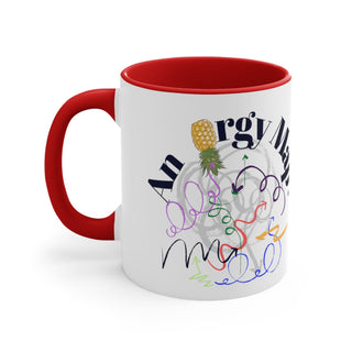An Orgy Map Mug / Group Party Mug / Funny Accent Coffee Mug, 11oz / Upside Down Pineapple Mug / 4 Color Options