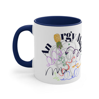 An Orgy Map Mug / Group Party Mug / Funny Accent Coffee Mug, 11oz / Upside Down Pineapple Mug / 4 Color Options