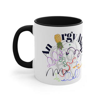 An Orgy Map Mug / Group Party Mug / Funny Accent Coffee Mug, 11oz / Upside Down Pineapple Mug / 4 Color Options