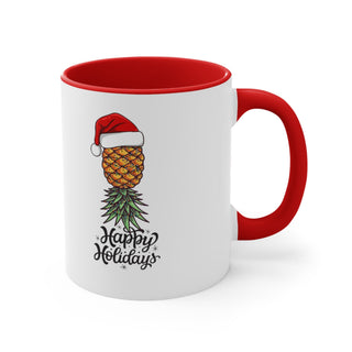Santa Wants A Ho Ho Ho! Accent Coffee Mug, 11oz, Funny Christmas Mug, Christmas Gift