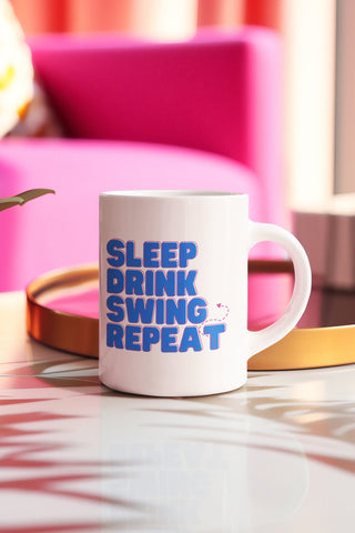 Sleep Drink Swing Repeat Coffee Mug / 11 oz. Mug / Swinger Mug /