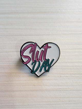 Express Yourself on Fun Slut Day with this Playful Enamel Pin - Ideal for Every Lifestyle