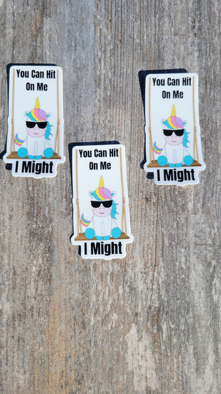 Unicorn Lifestyle Sticker / 3" Size / Swinging Unicorn for the Swinger Lifestyle