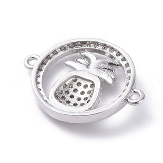 Silver-Colored Dainty Pineapple Pendant Anklet/Bracelet - Wear Upside Down for the Swinger Lifestyle