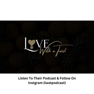 Love With A Twist Upside Down Pineapple Heart Crop Top / Front and Back/ Glitter or Matte, Swinger Podcast shirt