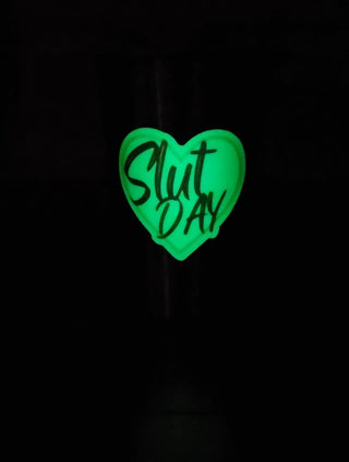 Unique Glow in the Dark Sticker - Perfect for Celebrating Slut Day in Style / Size 3"