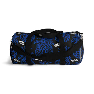 Upside Down Pineapple Duffle Gym Bag in Black and Blue - Swinger Lifestyle Must-Have