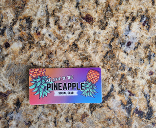 Welcome To The Pineapple Social Club Sticker for the Swinger Lifestyle