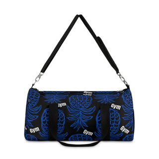 Upside Down Pineapple Duffle Gym Bag in Black and Blue - Swinger Lifestyle Must-Have