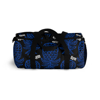 Upside Down Pineapple Duffle Gym Bag in Black and Blue - Swinger Lifestyle Must-Have