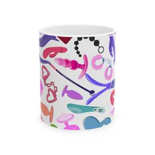 Funny Gift: Adult Vibrating Toy Coffee Mug, 11 oz - Unique Novelty Item