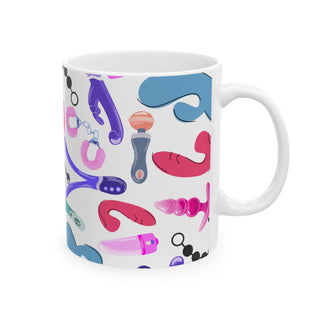 Funny Gift: Adult Vibrating Toy Coffee Mug, 11 oz - Unique Novelty Item