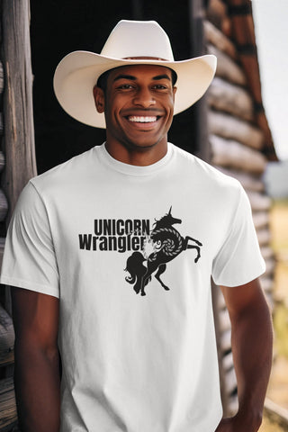 Unicorn Wrangler T Shirt / Unisex Jersey Short Sleeve Tee / Swinger Lifestyle Unicorn Shirt