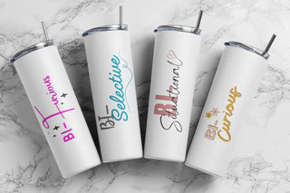 Bi Pride Tumbler for the bi selective, bi curious, bi situational, and bi furious / Bi Pride Drinkware, Pride Tumbler