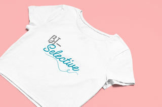 Bi Selective Crop Top in Fitted or Flowy Styles, Bi Pride Tee