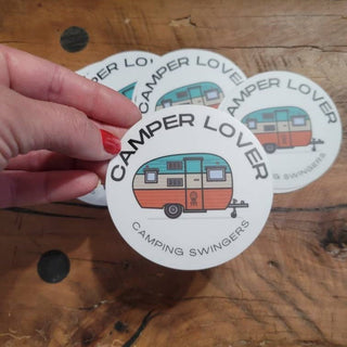 Unique Camper Decoration with Pineapple Design - Camping Enthusiast Sticker