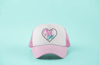 Slut Day Trucker Hat in 2 Color Options, Adjustable